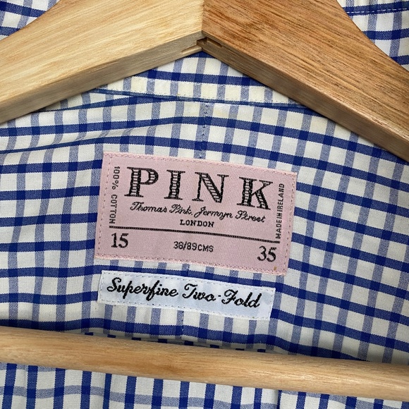 Thomas Pink London French Cuff Dress Shirt - 15/35 - Picture 3 of 3